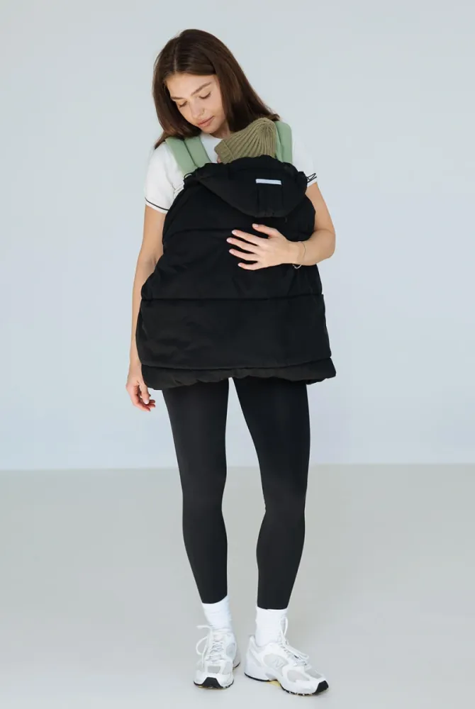 Зимов слінгонакидка із утеплювачем, чорна Зимов слінгонакидка із утеплювачем, чорна