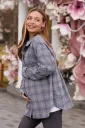 Картата сорочка для вагітних Siena, сіра