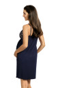 Сорочка 3098 для вагітних та годування, синя