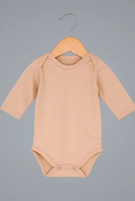 Боди с длинным рукавом Amazoniya, светлый визон