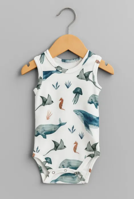 Боди-майка Морские обитатели