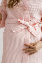 Вафельний халат для вагітних Mary, рожевого кольору