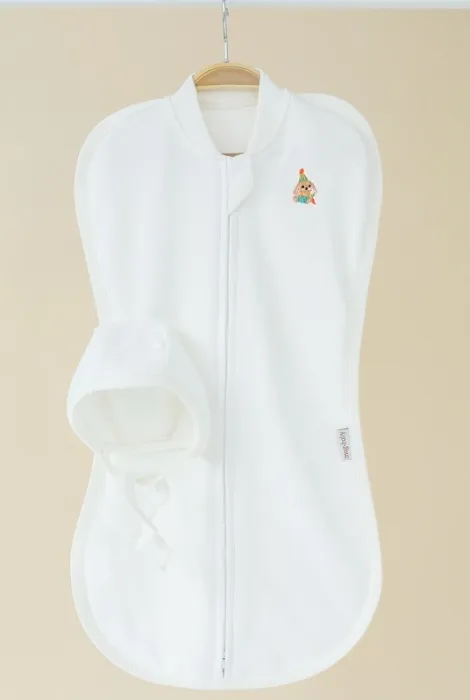 Тепла пелюшка-кокон на змійці Cozy, з вишитим зайчиком