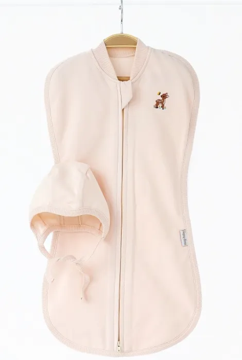 Тепла пелюшка-кокон на змійці Cozy, з вишитим оленятком