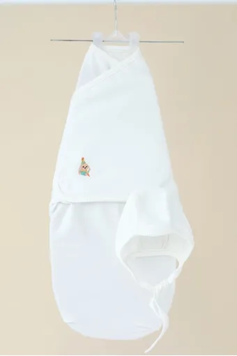 Євро пелюшка-кокон на липучці Cozy, Молочна