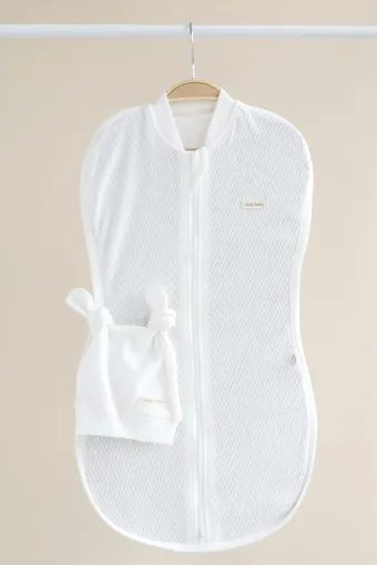 Євро пелюшка кокон на змійці Honey, світло-молочна