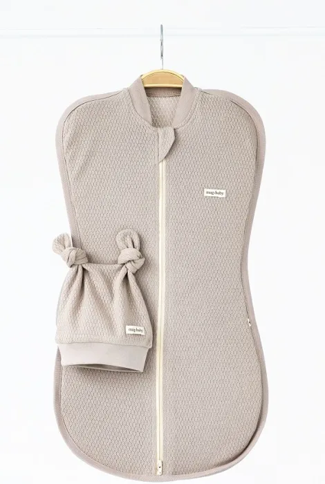 Невагома євро пелюшка кокон Honey з шапочкою, мока