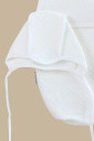 Пеленка-кокон на липучке с шапочкой Капитоне, молочная