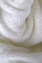 Вязаный конверт-одеяло на выписку на махре (молоко)