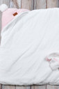Велюровый конверт-одеяло на выписку на махре Розовый