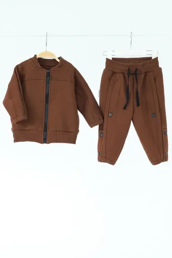 Костюм с начесом Noemi, коричневый