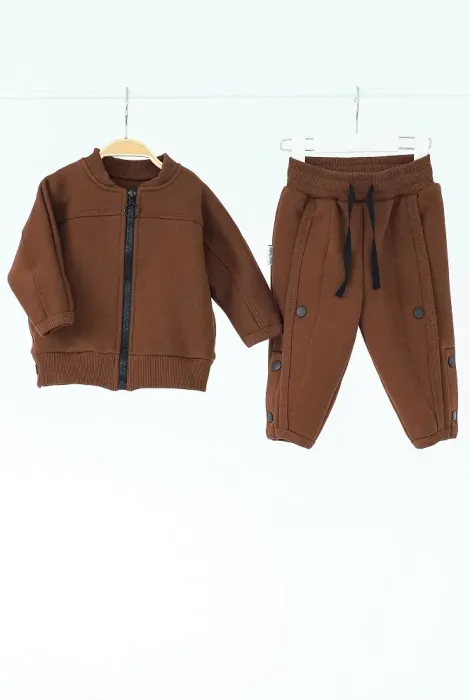 Тёплый детский костюм Noemi, коричневый