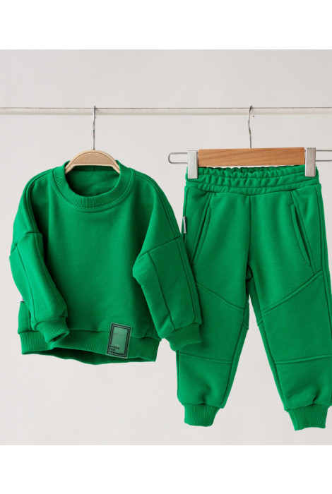 Тёплый детский костюм Verner, зелёный