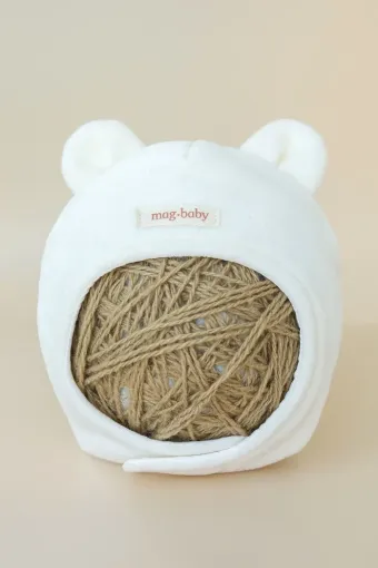 Флисовая шапка Ted, молочная