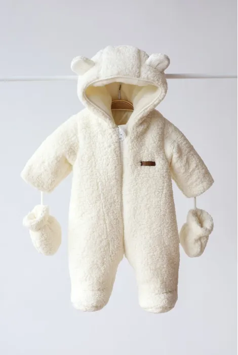 Меховой комбинезон Teddy, молочный
