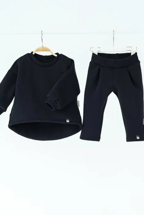 Детский костюм с начёсом Spunky, графитовый