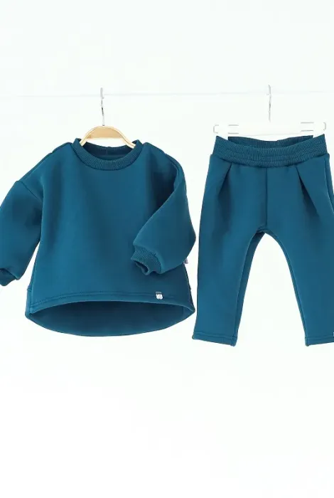 Детский костюм с начёсом Spunky, сапфировый