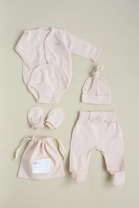 Набір одягу для новонародженого в пологовий Cozy, вершковий