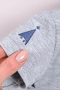 Муслиновый комбинезон с футболкой Mag, сине-серый
