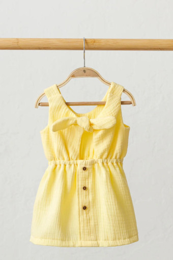 Муслиновое платье Mia, лимонный