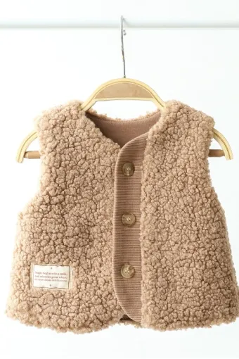 Хутряна жилетка Tino, коричневий