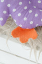 Ортопедическая подушка-игрушка для младенца Совушка, фиолетовая