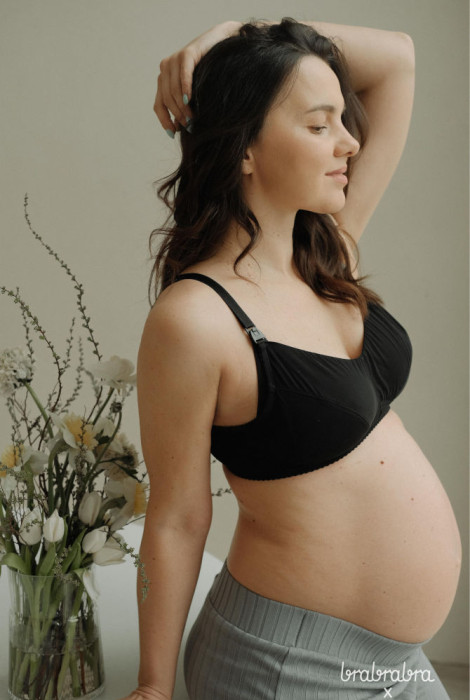 Умный бра для беременных и кормления арт.810, черного цвета