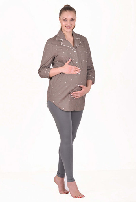 Пижама для беременных и кормления Candy Nut/leggings, арт.24139