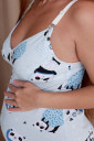 Ночная рубашка 24124 для беременных и кормления Baby, Панды
