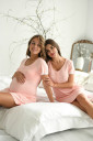 Рубашка для беременных и ГВ, розового цвета