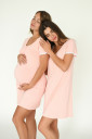 Рубашка для беременных и ГВ, розового цвета