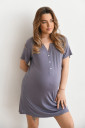 Ночная рубашка Lazy для беременных и кормящих, дымка