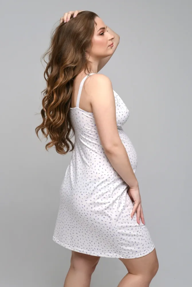 Рубашка для беременных и кормления Baby, Листики Рубашка для беременных и кормления Baby, Листики