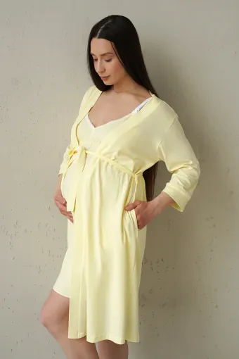 Халат для вагіних 25316, пастельний жовтий