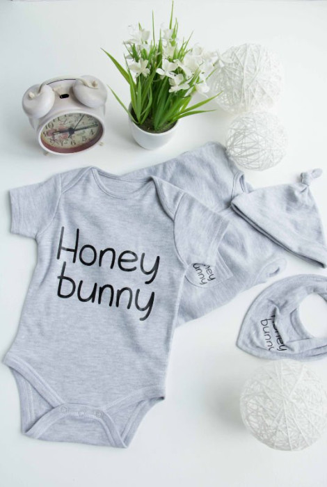 Набор боди для новорожденных Honey Bunny  Набор боди для новорожденных Honey Bunny