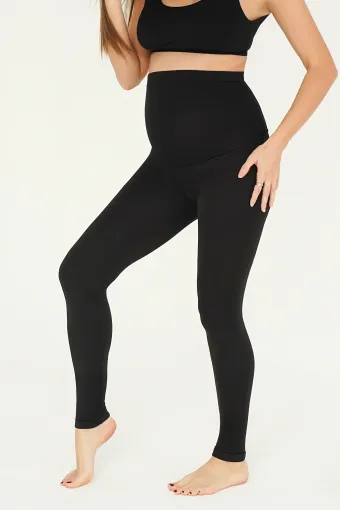 Леггинсы для беременных 670, чёрный
