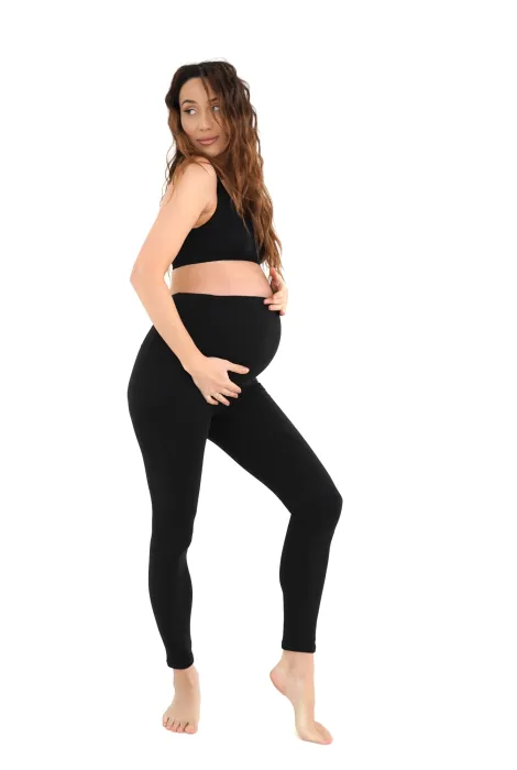 Термо-легінси для вагітних, чорні