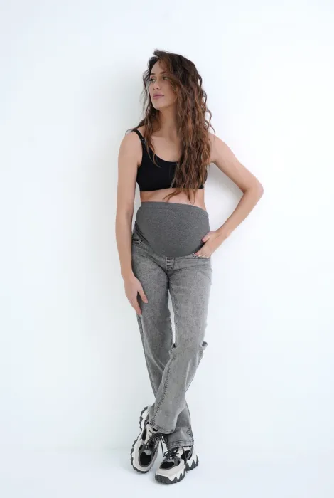 STRAIGHT джинсы для беременных 38000 серые