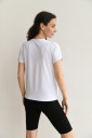 Базовая футболка для беременных и кормления Мамин дом, белая цвета