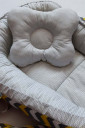 Ортопедическая подушка для младенца, Зигзаг серо-желтый