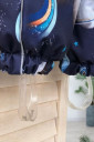 Зимний детский комбинезон с космос на синем