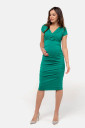 Сукня-футляр для вагітних і мам, що годують, смарагдовий