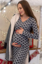 Трикотажна сукня для вагітних та годування, арт.0119
