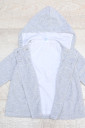 Велюровая куртка для девочки 208504, серый