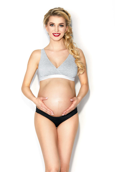 Бюстгальтер-топ Lily для беременных и кормления, серый