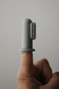Силіконова пальчикова зубна щітка для перших зубчиків, пісок та пудра