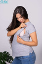 Футболка для беременных и кормления арт. 3180041, серый