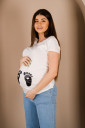 Футболка 4076041-51 для вагітних, молочний