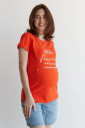 Футболка с надписью для беременных и кормления 3180041-75, оранжевый