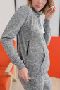 Спортивний костюм для вагітних і годування арт.4143057-53, сірий меланж